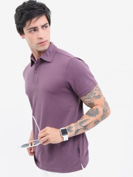 Men's polo Shirt -perple