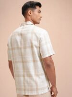 Men's Half Sleeve Casual Shirt - OatMilk